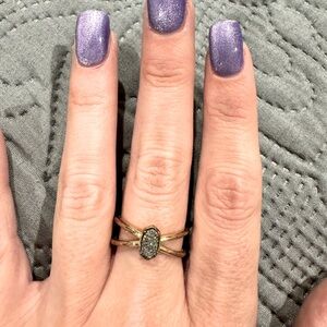 Kendra Scott Double Band Ring Size 8